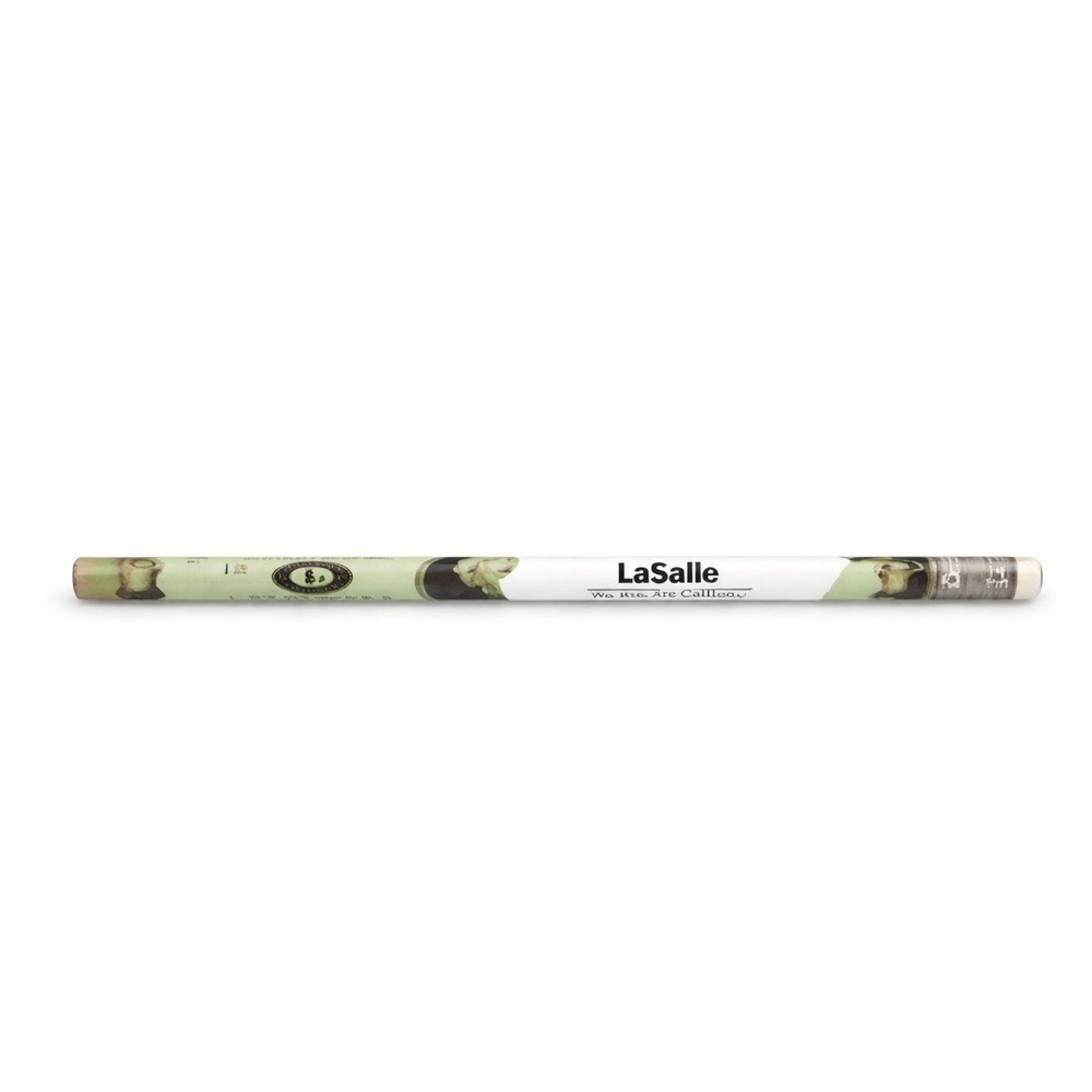 Vtg LaSalle Bank Wood Pencil $20 Bill Money Art Chicago Banking Collectible
